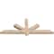 Ekena Millwork Kennewick Smooth Timber Gable Bracket, Douglas Fir, 60"W x 22"H x 3 1/2"D x 3 1/2"F, 9/12 Pitch GBW060X22X0404KEN00SDF - alternate 2